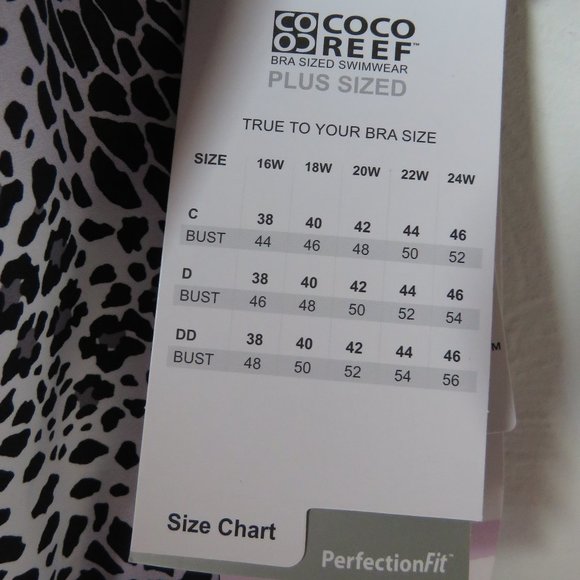 Coco Reef Bra Sized Tankini Swimwear Top - Picture 7 of 16